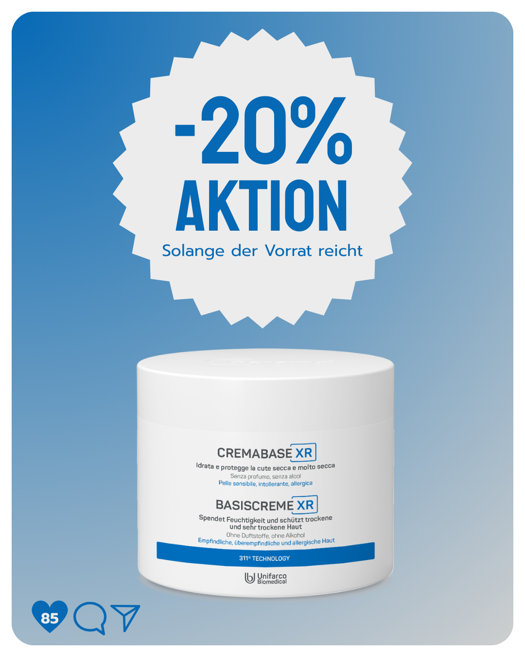 -20% auf Ceramol Basiscreme XR 450ml