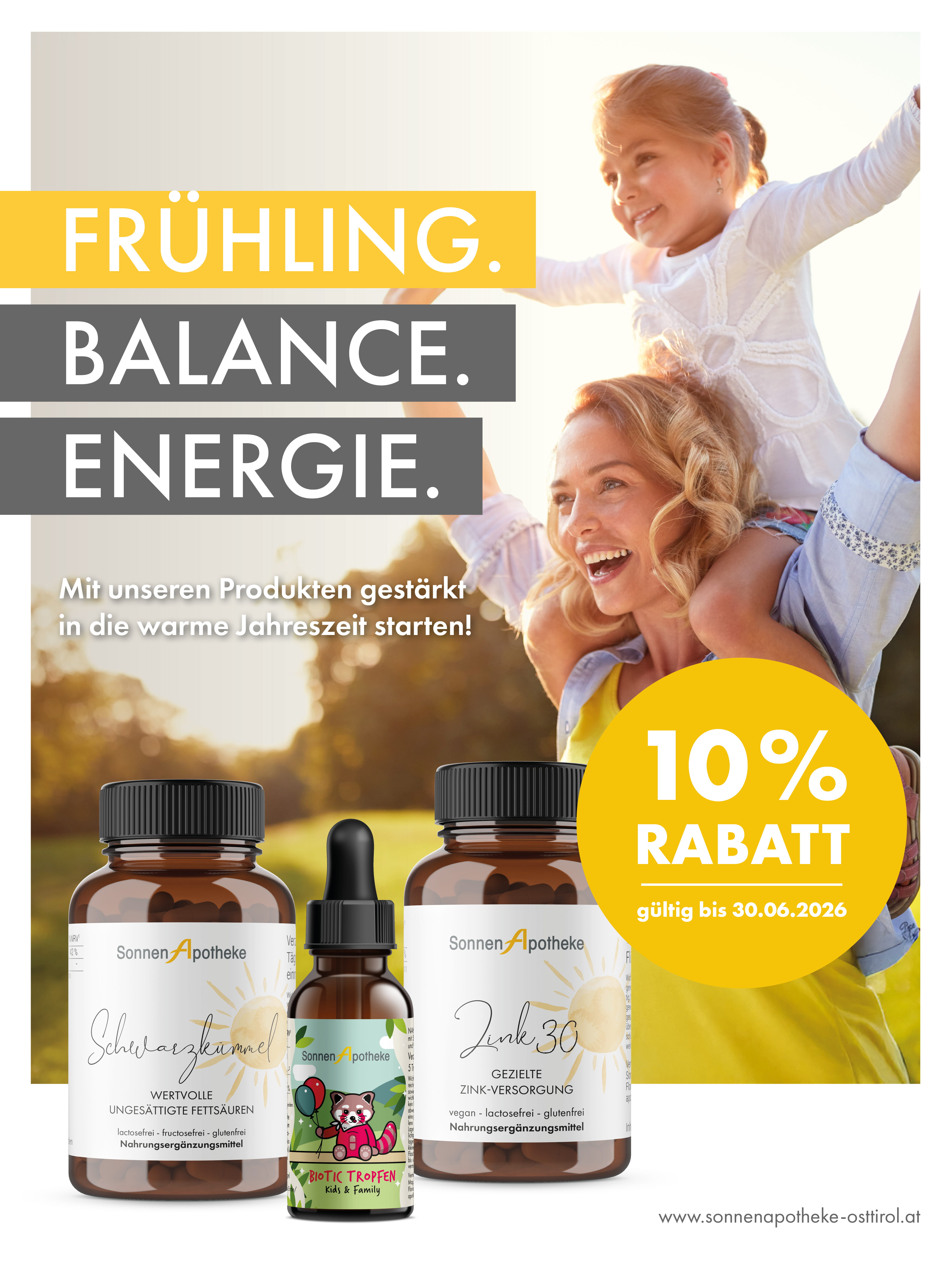 - 10% auf Schwarzkümmelöl KPS, Biotic Kids Tr. und Zink 30 KPS